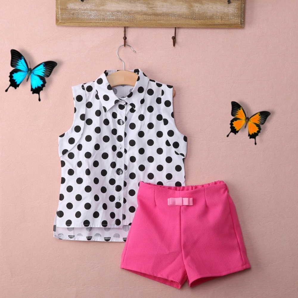 Restocked: Pink and polka dots set