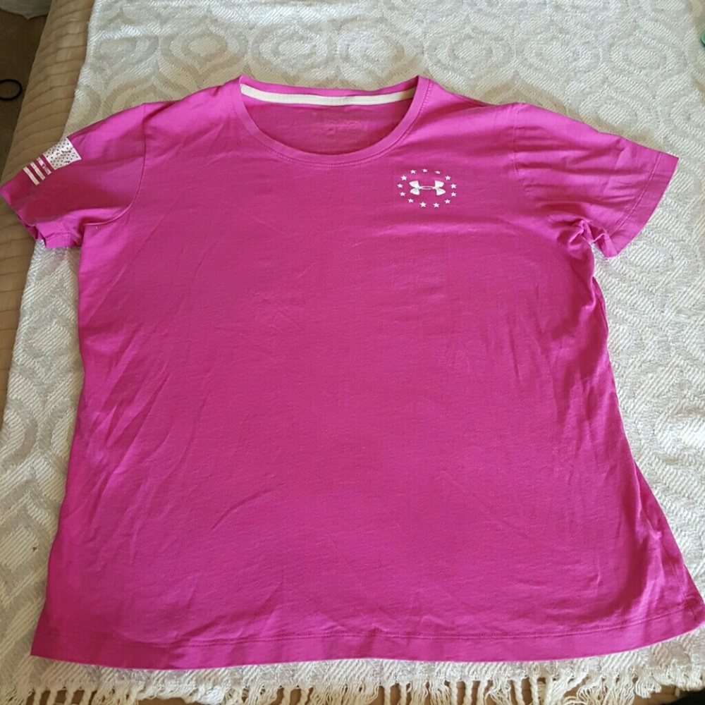 UnderArmour Wounded Warrior Project pink tee