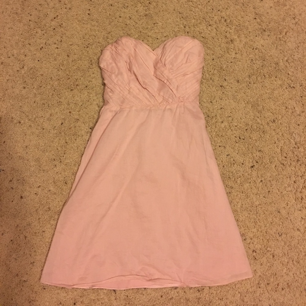 Sweetheart neckline pink dress