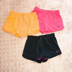 3 Women's 2 in 1 Nike Dri Fit Running Shorts