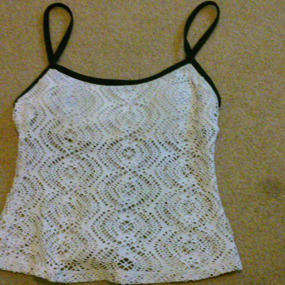 White swimsuit top