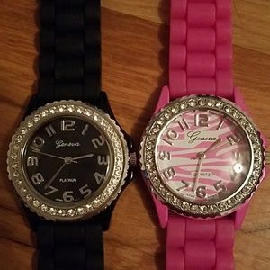 Black and pink watches!