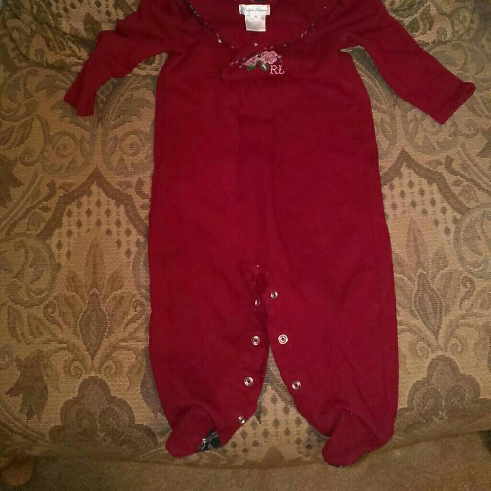Brand new 6 month girls Ralph Lauren onsie