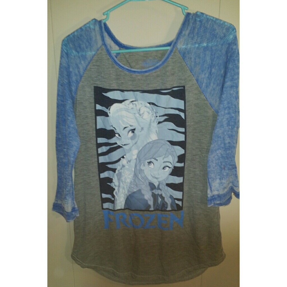 Frozen Anna and Elsa Baseball T-Shirt