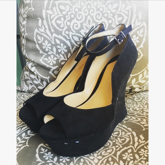 Gianni Bini Shoes Gianni Bini Black Suede Ankle Strap 5