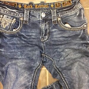 Rock Revival men's 32 slim straight jeans