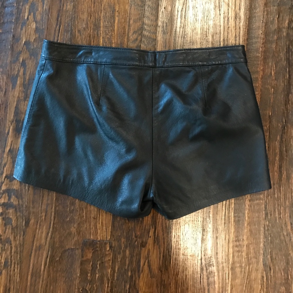 BB Dakota Leather Shorts - Picture 2 of 2