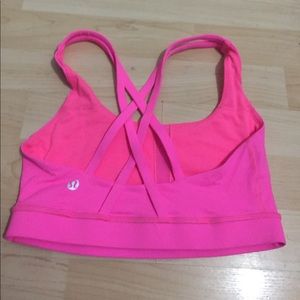 LuLuLemon bright pink sports bra