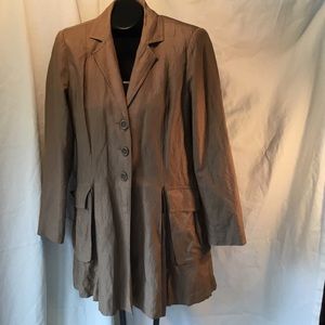 CAbi Bronze Spectator Long Swing Jacket L