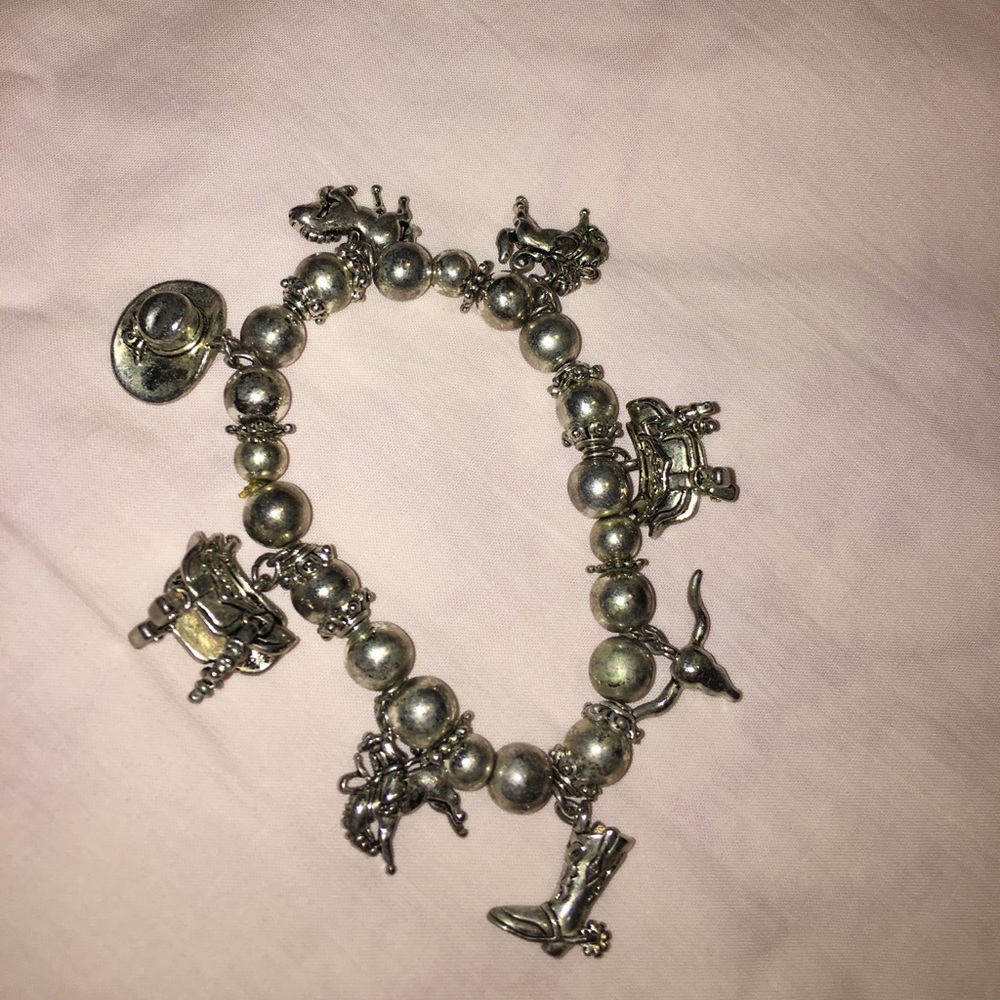 Silver Horse Bracelet