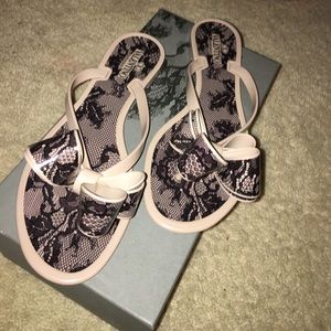 Valentino lace bow sandals