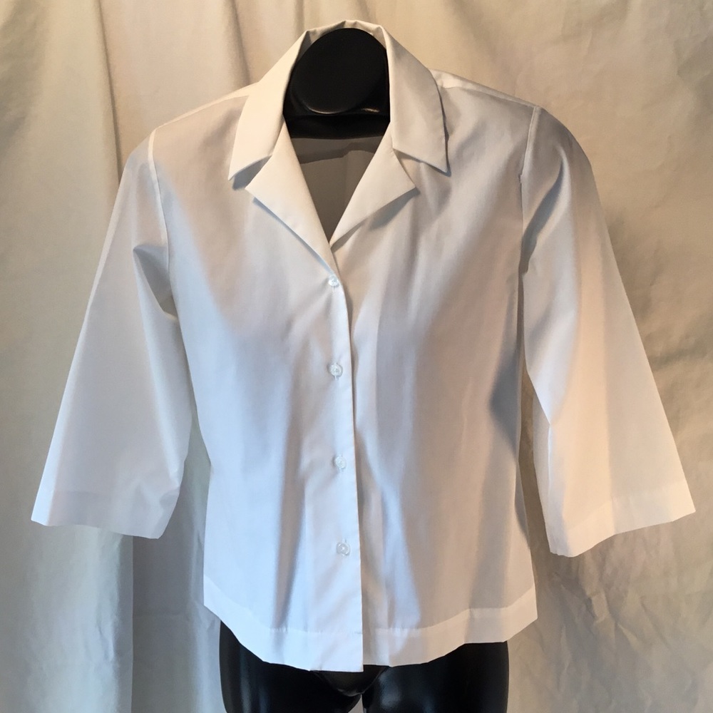 Orvis White Wrinkle Free Blouse 10
