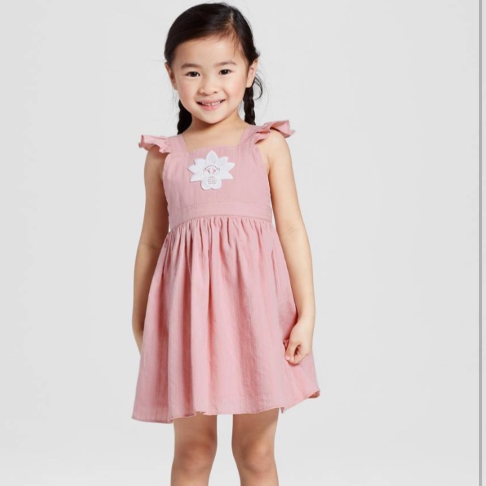 Victoria Beckham for Target ruffle blush dress