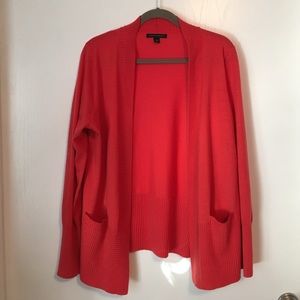 Orange No Close Cardigan