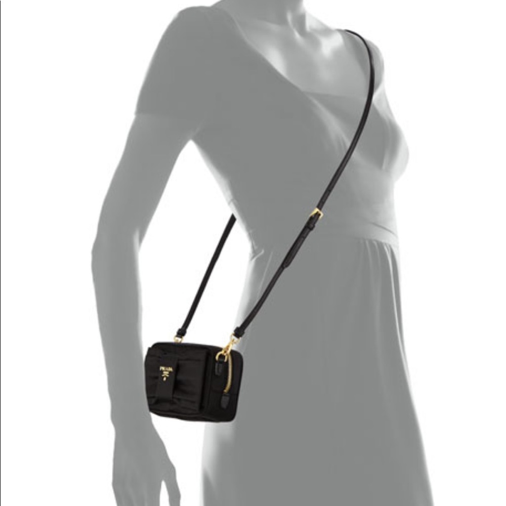 Prada mini bow cross body bag