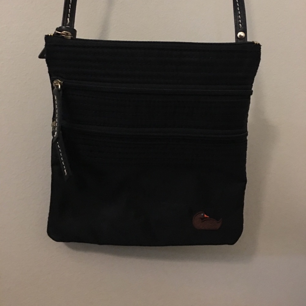 Dooney and Bourke cross body black nylon bag