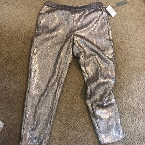 Sequined Capris pants