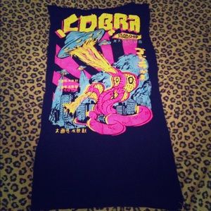 Vintage Cobra Starship strapless Top