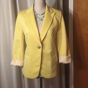 Lemon yellow blazer size small
