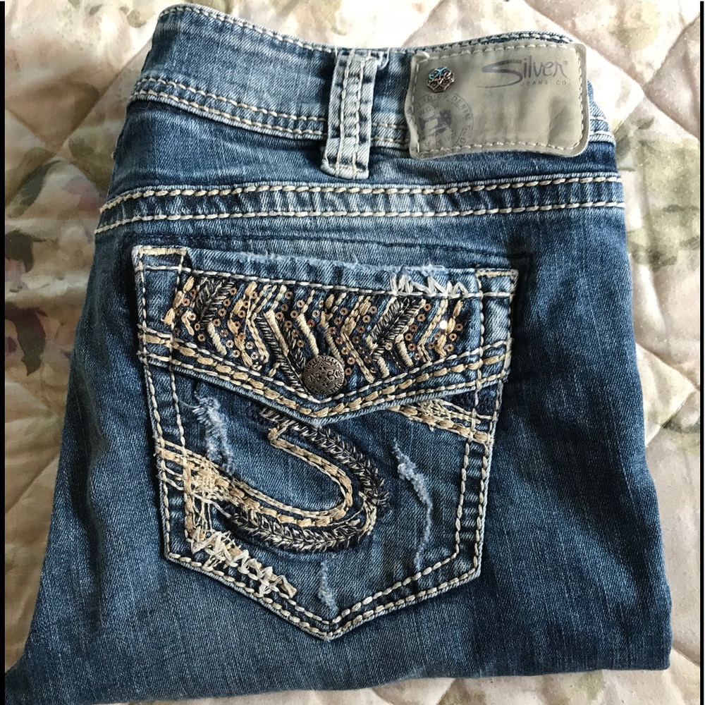 Silver Suki Crop/Capris