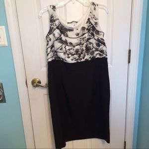NWT size 16 black/white floral dress from Maurices