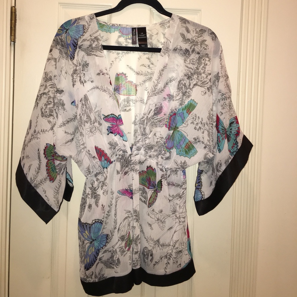Butterfly sheer top