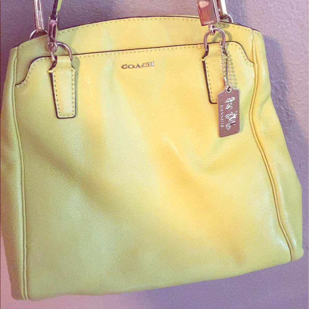 Yellow coach purse
