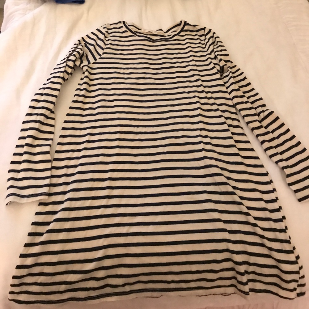 CP Shades Mercedes Striped Tunic Dress in Navy
