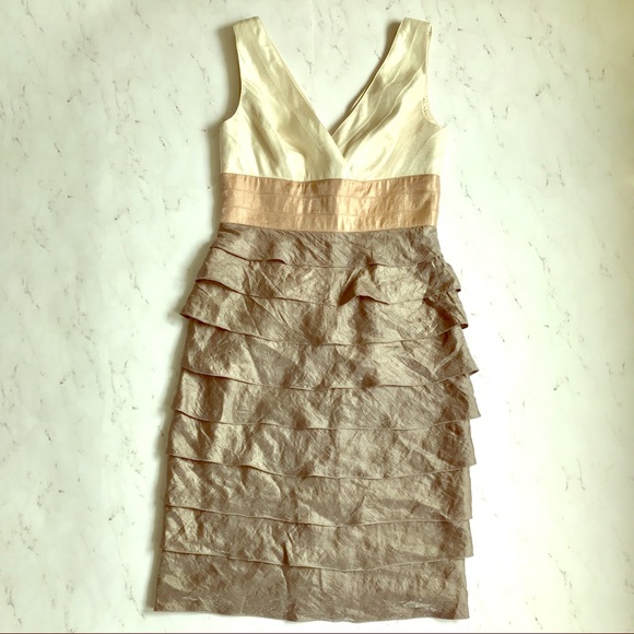 Adrianna Papell // Tiered Sheath Cocktail Dress - Picture 2 of 8