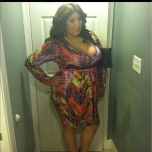 Multi color Long sleeve dress