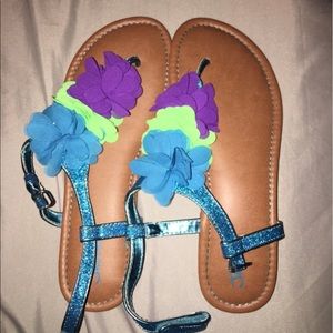 Brand new justice sandals.