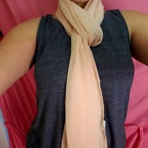 Betsey Johnson blush pink Scarf