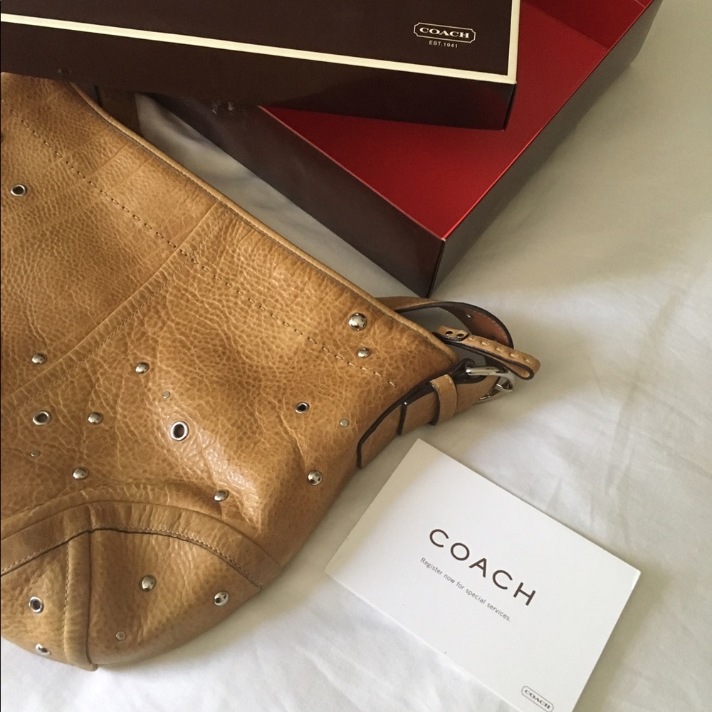 Leather Coach Handbag with Box✨SOLD✨