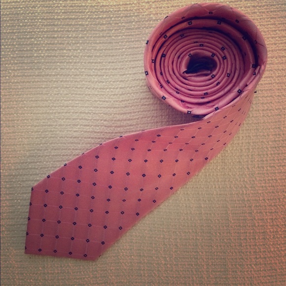 Nautica Other - Nautica Polka Dot Bright Neon Pink Silk Neck Tie Business Professional Career