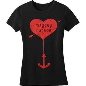 Mayday Parade Logo Anchor Tee ❣️⚓️
