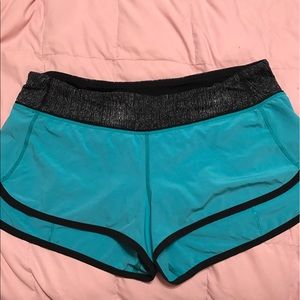 Turquoise speed shorts