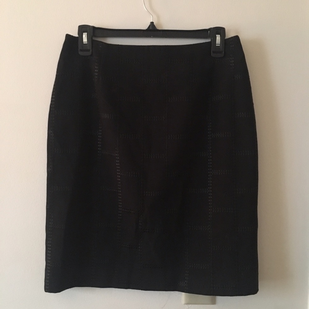 Black pencil skirt