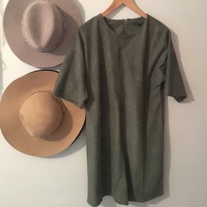Olive Suede Tunic