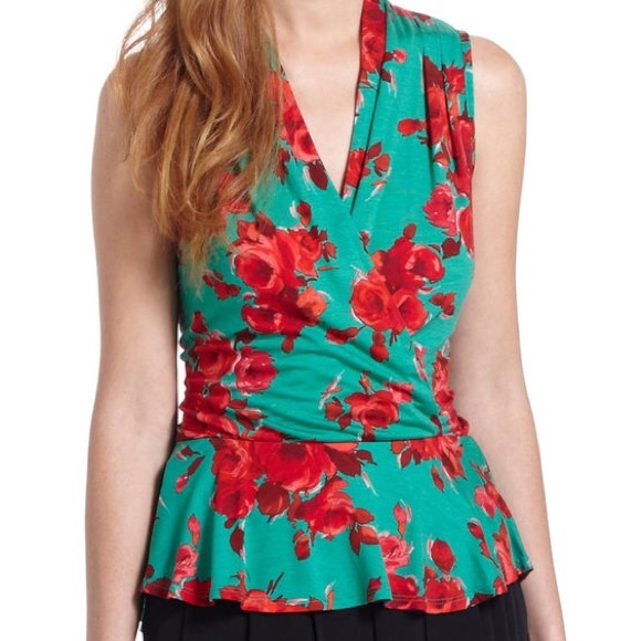 Anthropologie Tops - ✨Anthropologie Weston Wear Rose Hip Peplum Top
