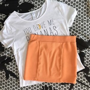 H&M Orange Mini Skirt 🍊