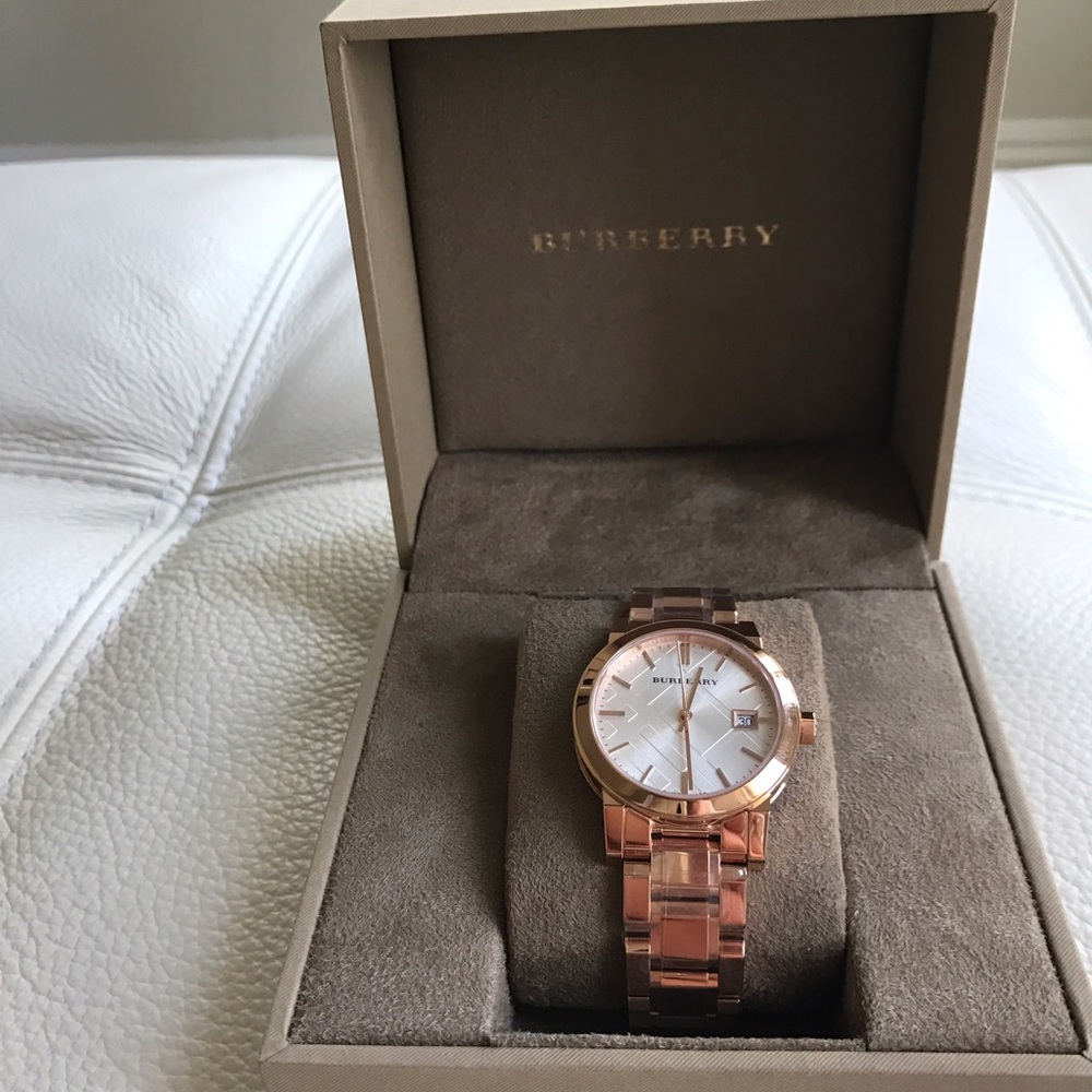 Rose Gold Burberry Watch - Picture 2 of 5
