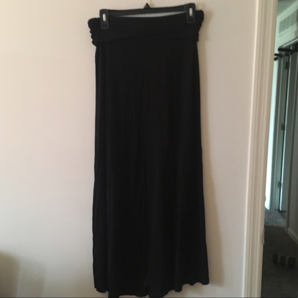 Black maxi skirt