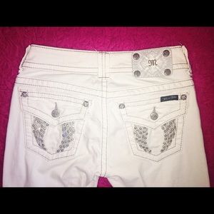 White Denim Miss Me Jeans