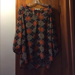 Floral top Daniel Rainn EUC