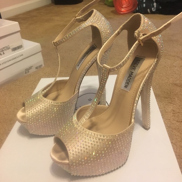 Steve Madden Shoes - Angylna Champagne Multi Steve Madden Heels