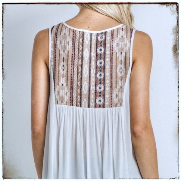 Boho sheath peasant top - Picture 2 of 6