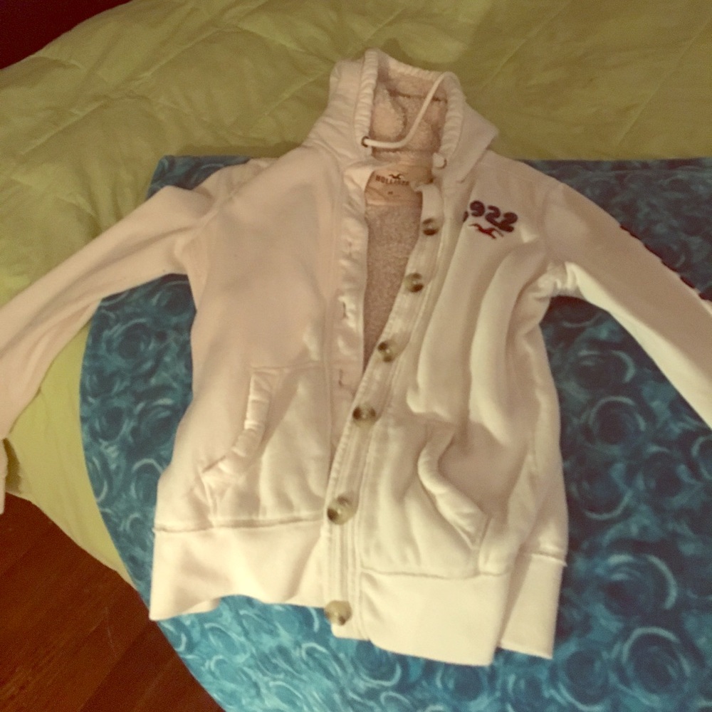 Hollister white button up