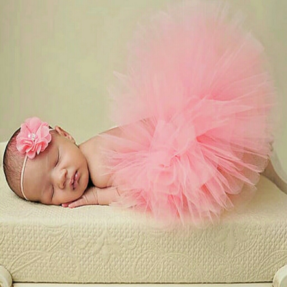🆕Purple Newborn Tutu Set - NB Photography Prop