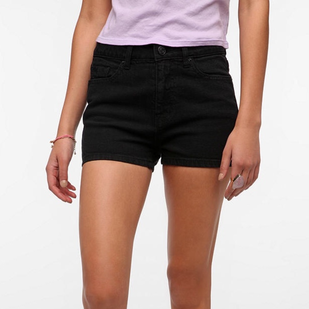 BDG Urban Outfitters Black High-Rise Erin shorts