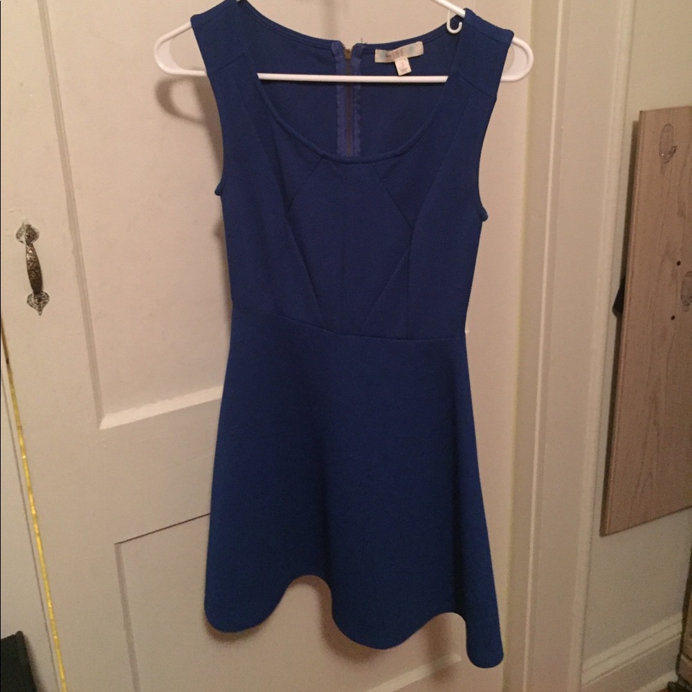 Royal blue day dress